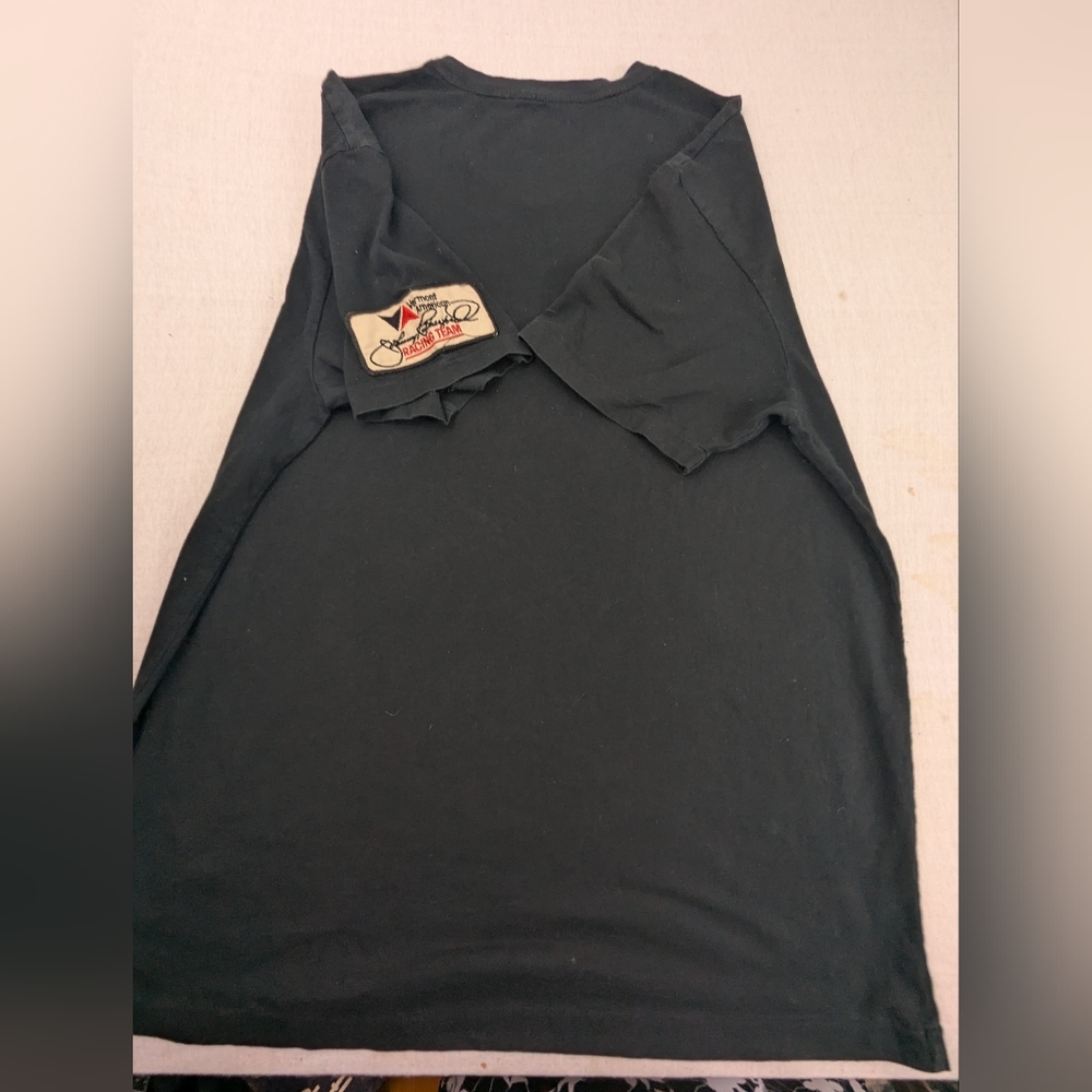 POLO Ralph Lauren Johnny Rutherford Racing Team Tee Shoulder Patch Size Medium - Picture 8 of 9